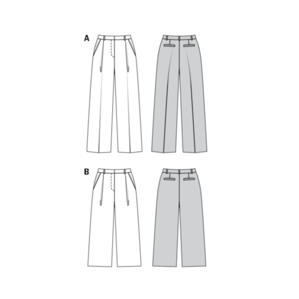 Burda Style Schnittmuster - Hose - Bundfaltenhose - Culotte - Nr.6436 – Bild 5