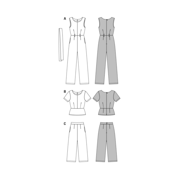 Burda Style Schnittmuster - Kombination - Overall, Hose und Top - Nr. 6516 – Bild 5