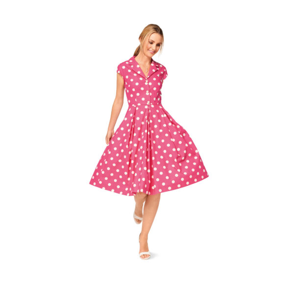 Burda Style Schnittmuster - Kleid im Hemdblusenstil mit Faltenrock - Nr.6520 – Bild 2