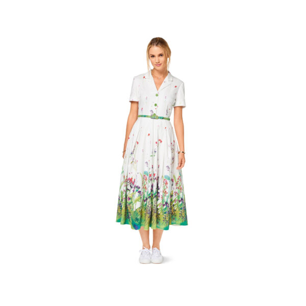 Burda Style Schnittmuster - Kleid im Hemdblusenstil mit Faltenrock - Nr.6520 – Bild 3