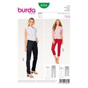 Burda Style Schnittmuster - Hose - Jeans - lang und 3/4 - Nr. 6534
