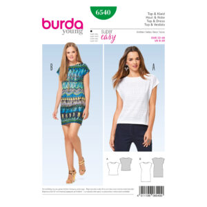 Burda Style Schnittmuster - Kleid & Top ärmellos - Nr. 6540