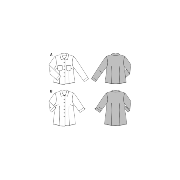 Burda Style Schnittmuster - Bluse - Hemdblusen leicht tailliert - Nr. 6614 – Bild 6