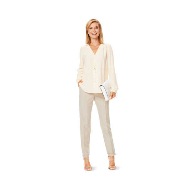 Burda Style Schnittmuster - Bluse - Blusenshirts mit V-Ausschnitt - Nr.6632 – Bild 3