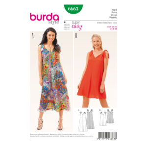 Burda Style Schnittmuster - Kleid - Sommerkleid - A-Linienkleid - Nr. 6663
