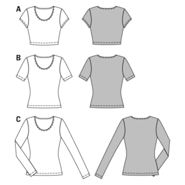 Burda Style Schnittmuster - Shirt - kurz & lang - Nr. 6820 – Bild 6