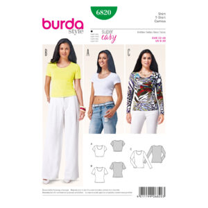 Burda Style Schnittmuster - Shirt - kurz & lang - Nr. 6820