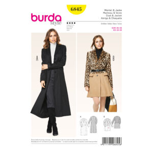 Burda Style Schnittmuster - Mantel - Blazermantel und Jacke - Nr. 6845