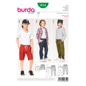 Burda Style Schnittmuster - Hose - elastischer Bund & Kordelzug - Nr. 9354