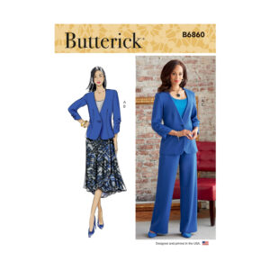 Butterick Schnittmuster - B6860 - Damenhose, Rock, Blazer
