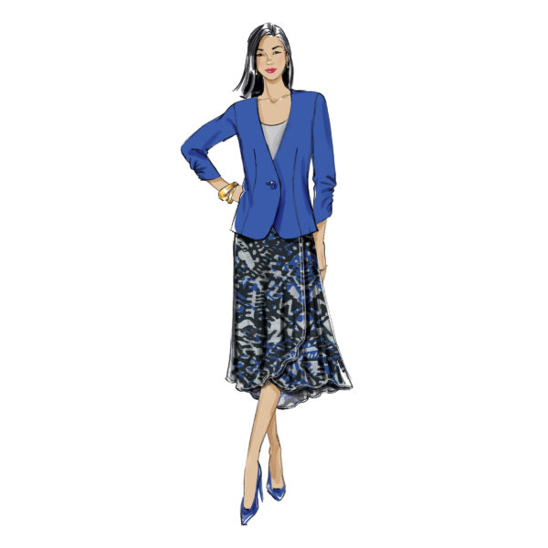 Butterick Schnittmuster - B6860 - Damenhose, Rock, Blazer – Bild 4