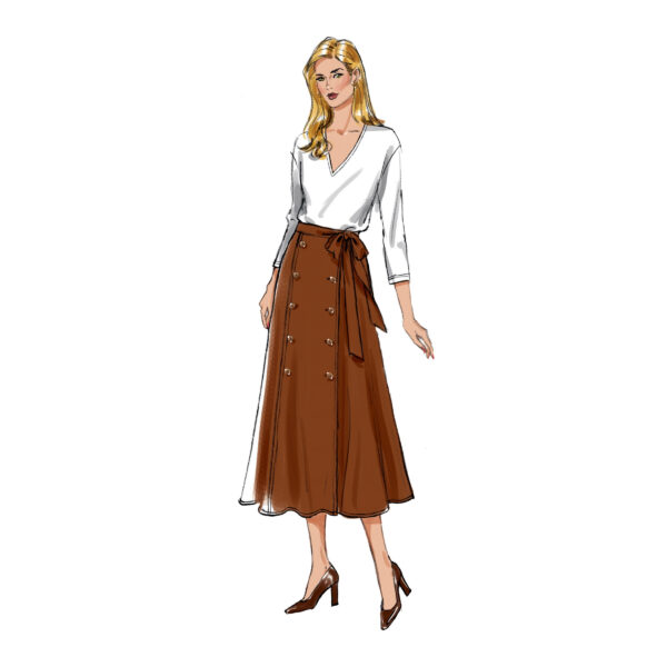 Butterick Schnittmuster - B6866 -  Bahnenrock – Bild 5