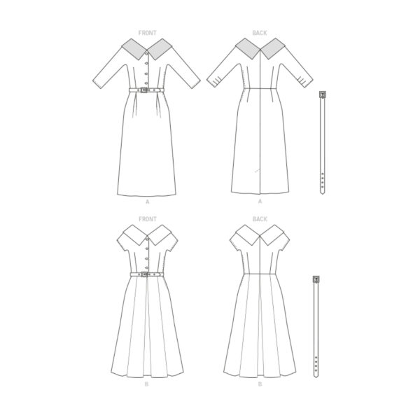 Butterick Schnittmuster - Retro - B6870 - Kleid der 50er Jahre – Bild 4