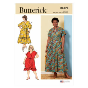 Butterick Schnittmuster - B6873 - sommerliches Wickelkleid