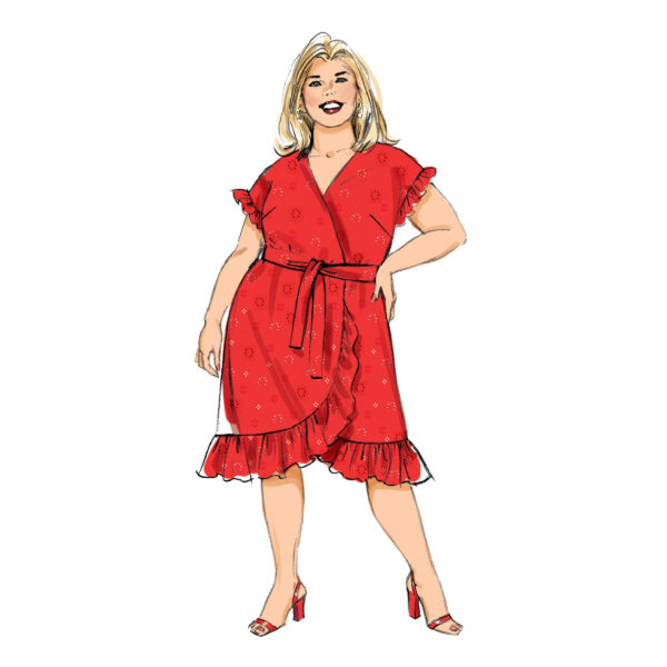 Butterick Schnittmuster - B6873 - sommerliches Wickelkleid – Bild 4