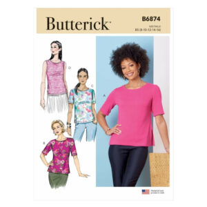 Butterick Schnittmuster - B6874 - Basic Shirt, Damenshirt
