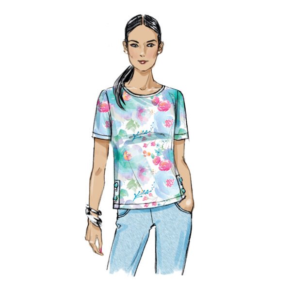 Butterick Schnittmuster - B6874 - Basic Shirt, Damenshirt – Bild 6