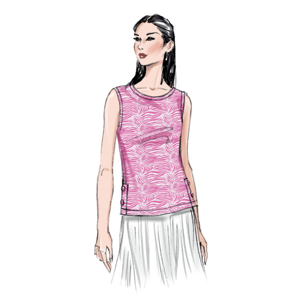 Butterick Schnittmuster - B6874 - Basic Shirt, Damenshirt – Bild 7