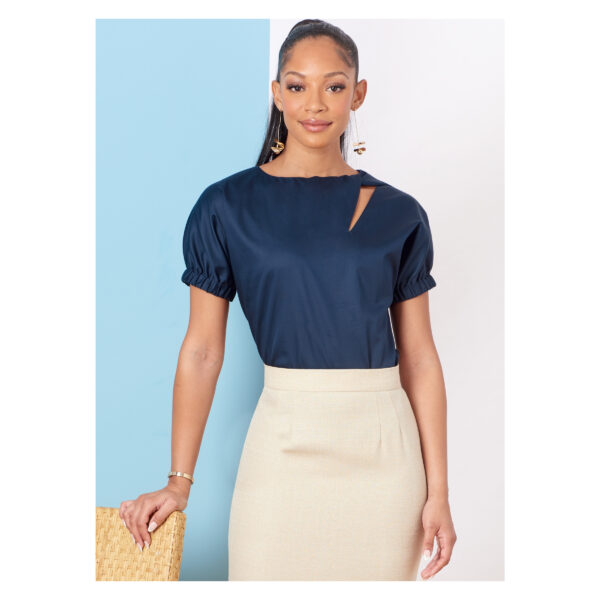 Butterick Schnittmuster - B6875 - schlichtes Shirt mit raffiniertem Ausschnitt – Bild 2