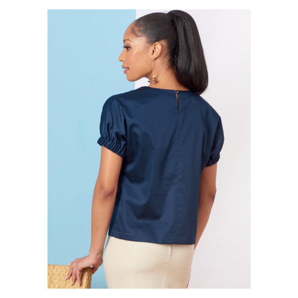 Butterick Schnittmuster - B6875 - schlichtes Shirt mit raffiniertem Ausschnitt – Bild 4