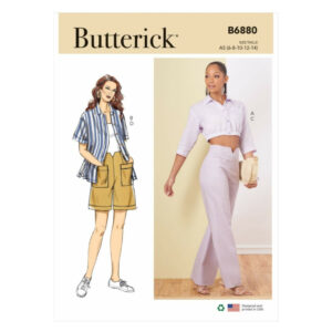 Butterick Schnittmuster - B6880 - Damenhose und Hemdbluse