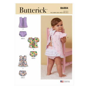 Butterick Schnittmuster - B6884 - Babykombination