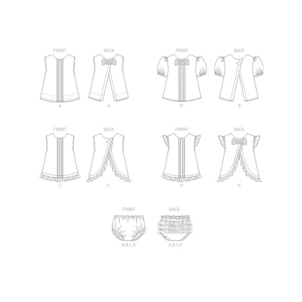 Butterick Schnittmuster - B6884 - Babykombination – Bild 11
