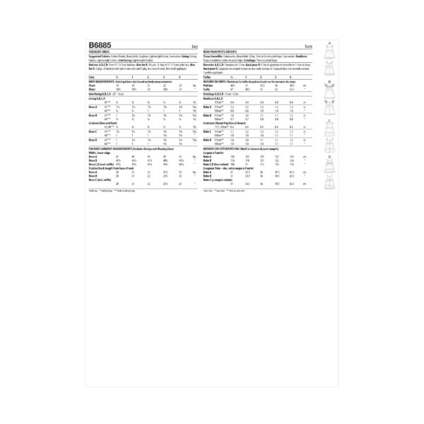 Butterick Schnittmuster - B6885 - Babykleidchen – Bild 8