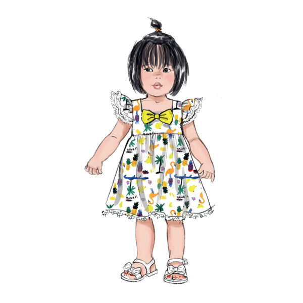Butterick Schnittmuster - B6885 - Babykleidchen – Bild 6