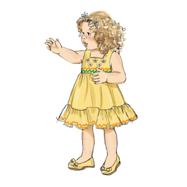 Butterick Schnittmuster - B6885 - Babykleidchen – Bild 7