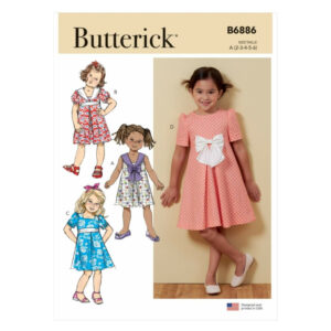 Butterick Schnittmuster - B6886 - Baby - Kleinkinder Kleid