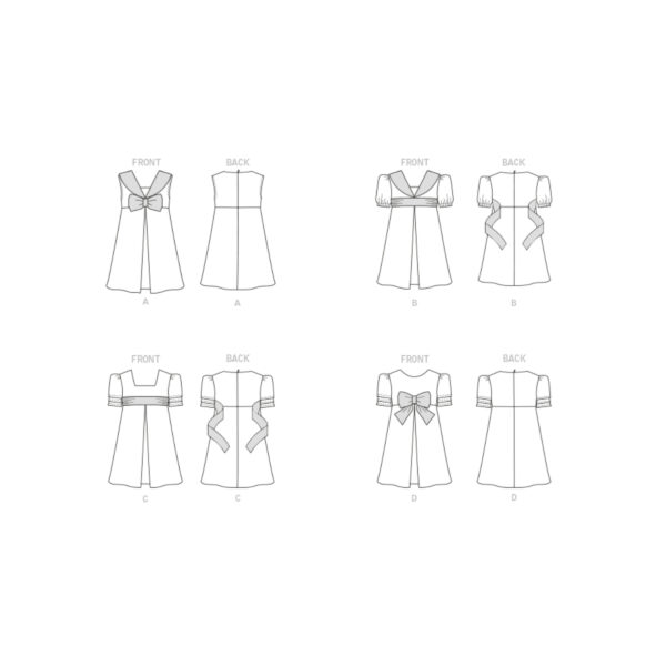 Butterick Schnittmuster - B6886 - Baby - Kleinkinder Kleid – Bild 9