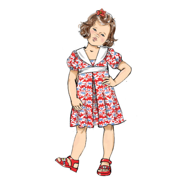 Butterick Schnittmuster - B6886 - Baby - Kleinkinder Kleid – Bild 6