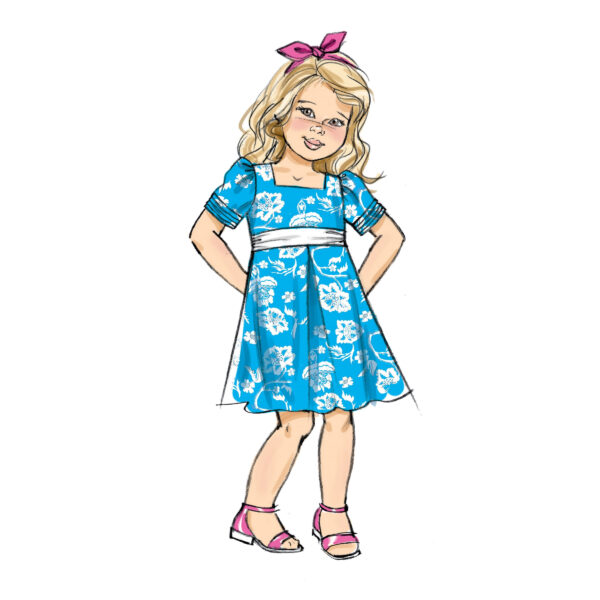 Butterick Schnittmuster - B6886 - Baby - Kleinkinder Kleid – Bild 7
