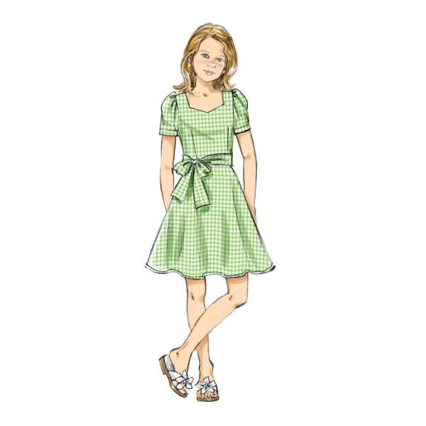 Butterick Schnittmuster - B6888 - Mädchenkleid, Mädchenoverall – Bild 5