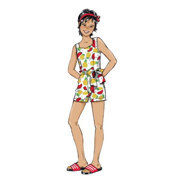 Butterick Schnittmuster - B6888 - Mädchenkleid, Mädchenoverall – Bild 6