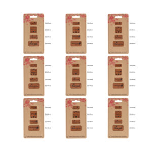 OPRY Textilaufnäher - 4 Stück auf Plisterkarte - Kunstleder - verschiedene Motive