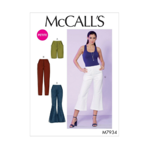 McCalls Schnittmuster M7934 - Hose - dreiviertel Hose - mit Schlag