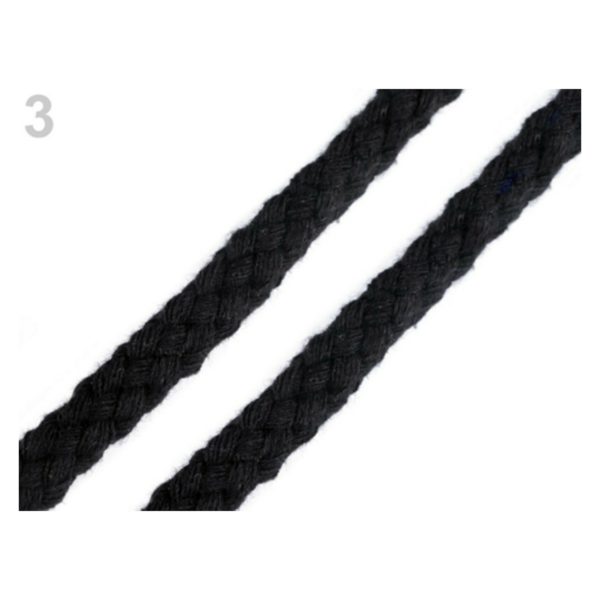 1,10 EURO/m-  2,5 Meter Kordel, Docht - BW-Mischung - Ø 10 mm - geflochten - verschiedene Farben – Bild 5