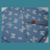 Maxituch - Dreieckstuch -Musselin / French Terry - Rauchblau - Schmetterling, II – Bild 5
