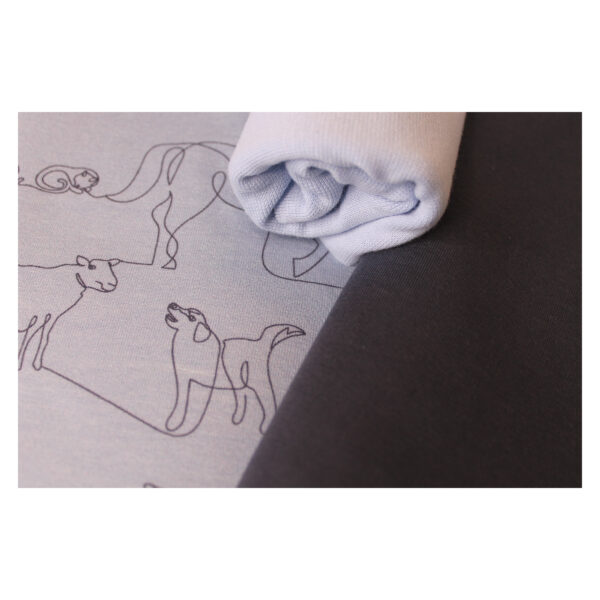 Stoffpaket - Jersey, Kinderbekleidung - Bauernhof - Tiere - 2 Farbvarianten - SPJ 08 – Bild 3