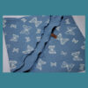 XXL Tuch - Kinder - Musselin - Rauchblau, Schmetterling - 1,30 m x 0,95 m – Bild 3