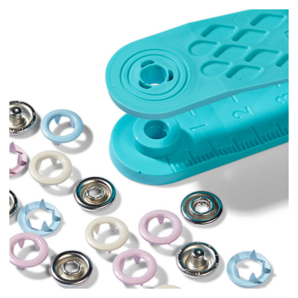 Prym Love - Nähfrei Druckknöpfe - inkl. Werkzeug - 8mm - 2 Farben – Bild 5