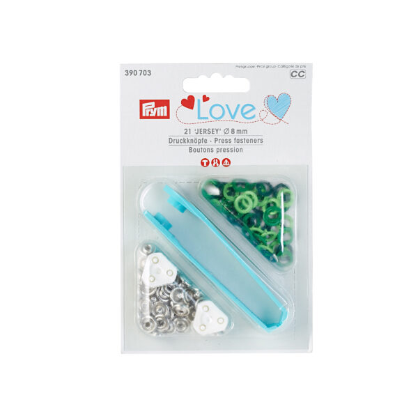Prym Love - Nähfrei Druckknöpfe - inkl. Werkzeug - 8mm - 2 Farben – Bild 10