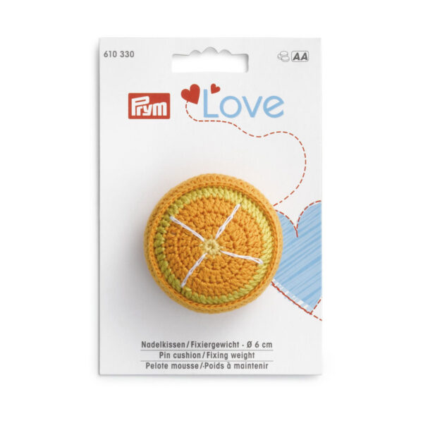 Prym Love - Nadelkissen, Fixiergewicht - Gelb