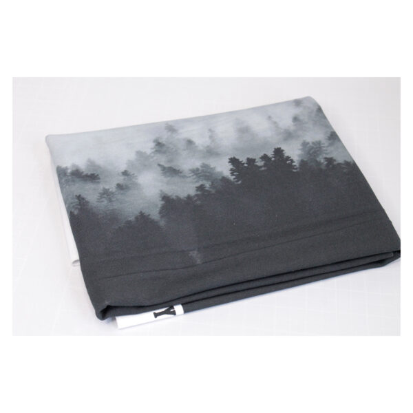 Reststück - French Terry - Sommersweat - Gloomy Hills by Thorsten Berger - Wald - Panel 76 cm