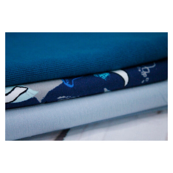 Stoffpaket - Jersey, Kinderbekleidung - Haifisch - maritim - Blau - SPJ 17 – Bild 5