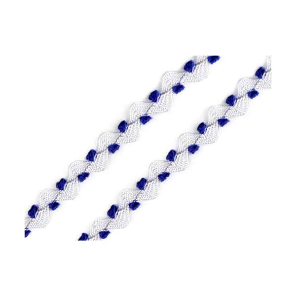 0.59EUR/m - 5m Zackenlitze - 4 mm / 6 mm - Viskose  Zick Zack - 2-farbig versch. Farben – Bild 4