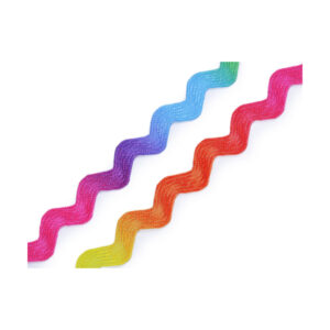 1.25Euro/m - 3m Zackenlitze - 6 mm / 10 mm - Zick Zack Borte Band - multicolor