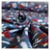 18.80EUR/ 1m - French Terry -  Lucy by jolijou - Blumen - Grau/ Weiß / Orange – Bild 2